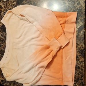 Terry Cloth Off shoulder womens sweater